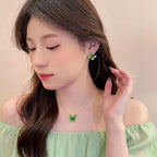 Collier Sakura en jade Hetian