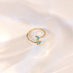 Star & Moon Turquoise Necklace Jewelry Set - Positive Vibes, Steady Peace