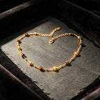 Collier en pierre œil de tigre naturelle, ras-de-cou Maillard ciel étoilé