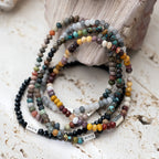 Natural Stone Stackable Bracelet - Balance Mood & Relax Daily Life