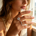 Natural Clear Crystal Star Ring - Delivers Sweet Romantic Love
