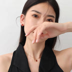 Collier Sakura en jade Hetian