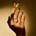 Grande Bague en Citrine Naturelle pour Attirer la Richesse