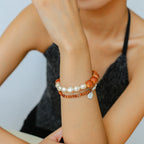 Collier en cristal naturel couronne vintage