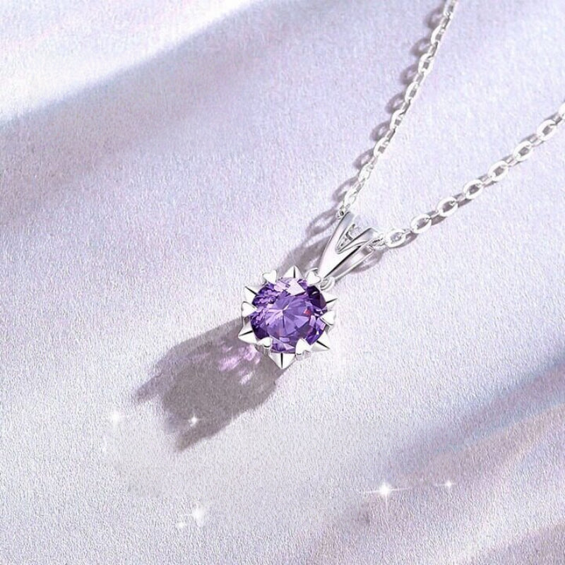 Amethyst Fortune Necklace Star Violet