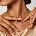 Collier Lune Bleue Mystique et Étoile Blanche Pure