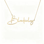 Collier personnalisé en argent pur S925 avec pendentif lettre - Collier prénom anglais