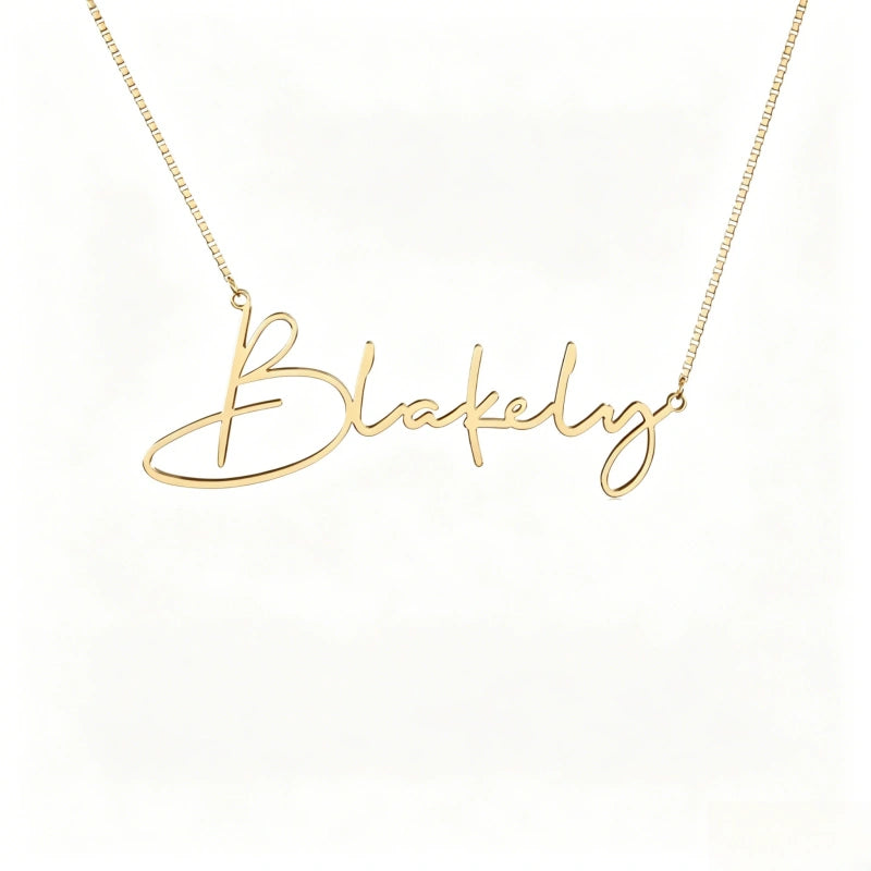 Customized Letter Necklace S925 Pure Silver Necklace English Name Necklace
