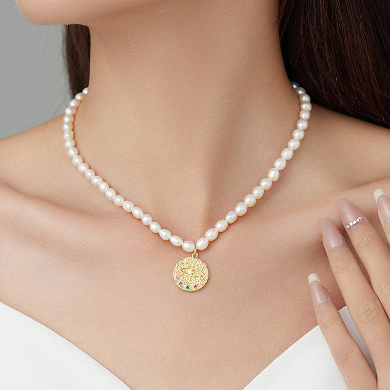 Collier Perle Œil Turc Intemporel