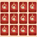 Hetian Jade Chinese Zodiac Necklace - Peace and Blessings All the Time