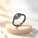 Bague de protection mauvais œil noir – Chasse-malheur, Porte-bonheur