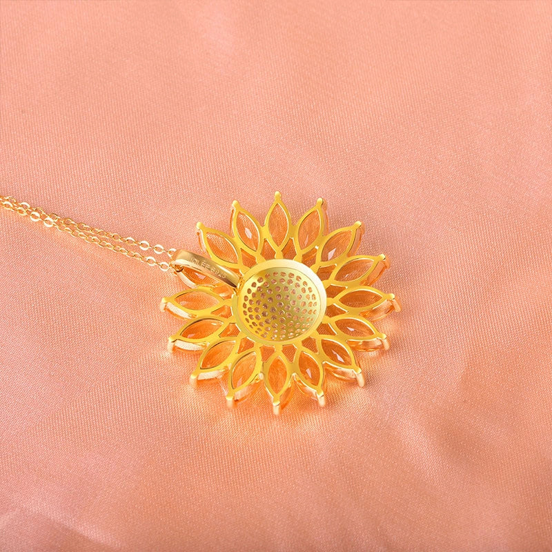 The Smile of Sunflower Natural Citrine Necklace - Abundance & Prosperity