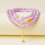 Bracelet de cinabre naturel Renouveau Lotus Rouge