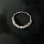 Iris Purple Lotus Woven Bracelet - Symbol of Purity & Serenity