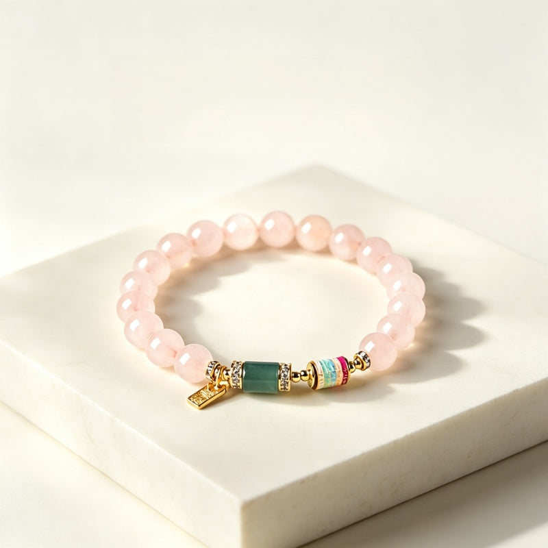 Bracelet en cristal naturel « Amour Destiné »