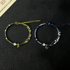 Star & Petal Adjustable Pull Hand-Woven Bracelet - Gentle Daily Styling