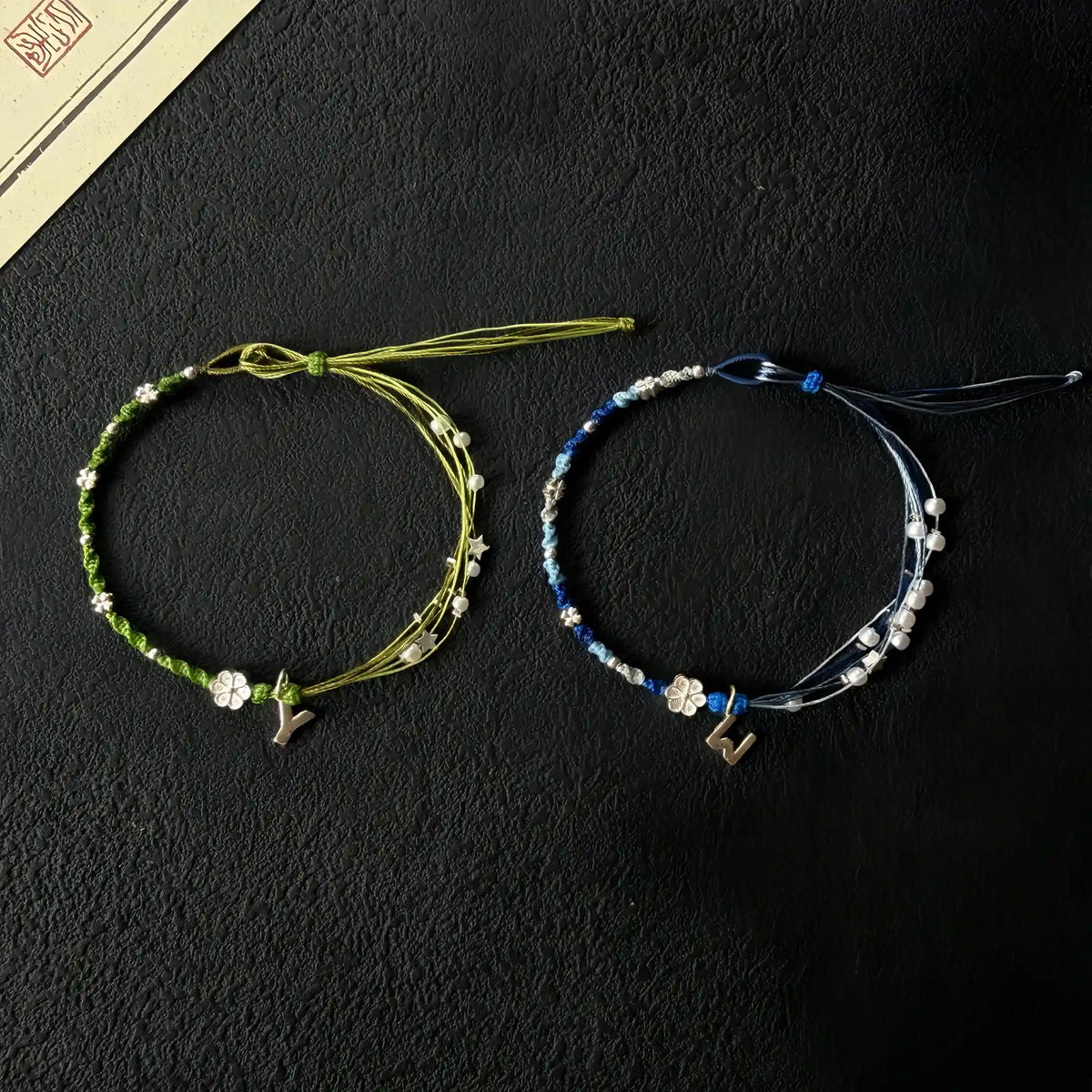 Star & Petal Adjustable Pull Hand-Woven Bracelet - Gentle Daily Styling