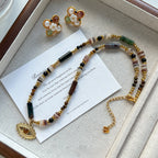 Collier mauvais œil à trois niveaux