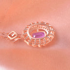 Collier en cristal naturel « Lavender Glow »