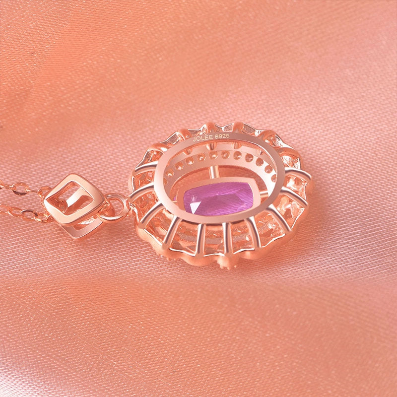 Collier en cristal naturel « Lavender Glow »