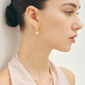 Boucles d'oreilles en cristal naturel « Amour de soi »