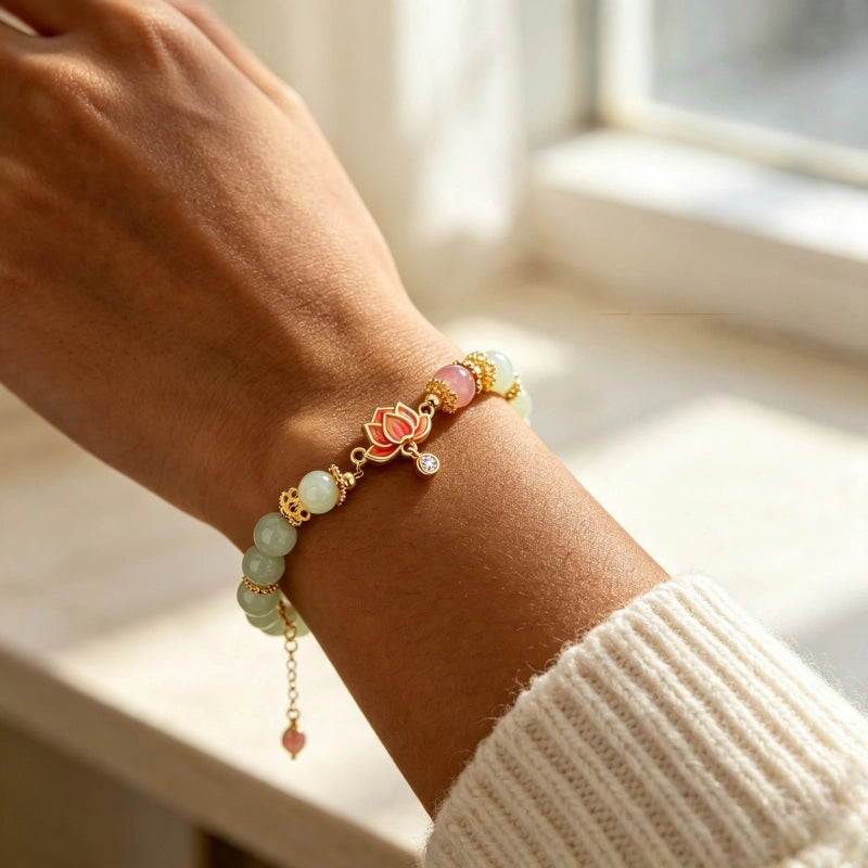 Bracelet en jade naturel de Hetian 