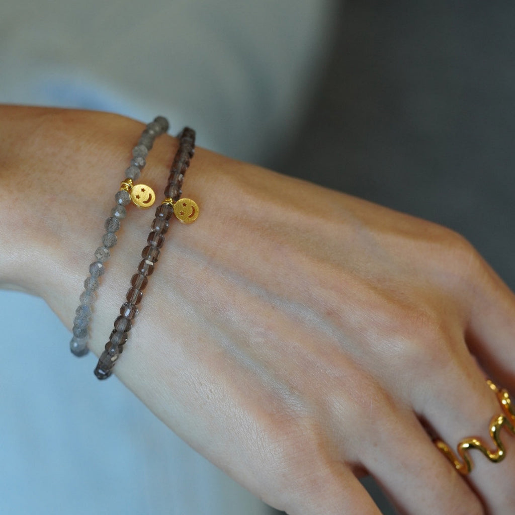 Collier en cristal naturel couronne vintage