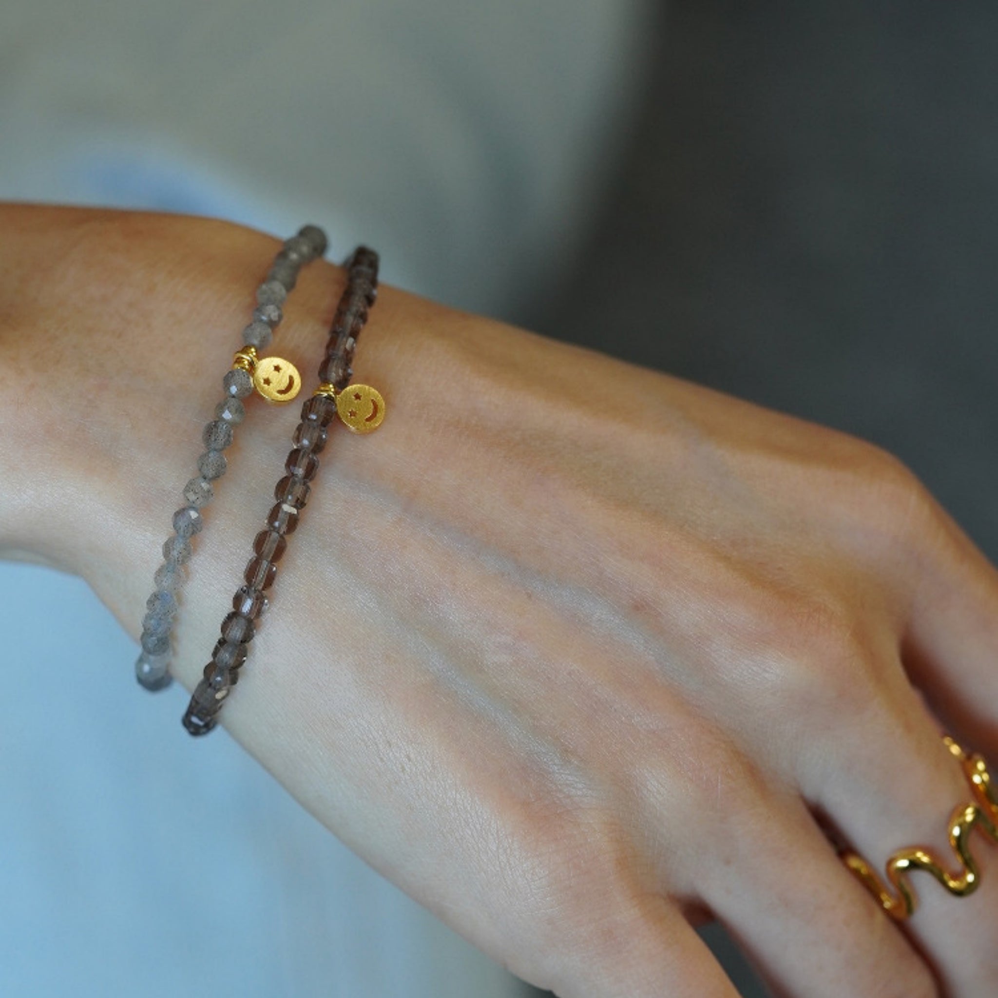 Collier en cristal naturel couronne vintage