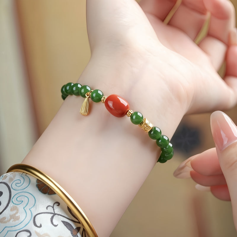 Bracelet Noble Cheval en Jade de Hetian