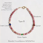 Natural Gemstones Stackable Bracelet - Balances Aura and Protection