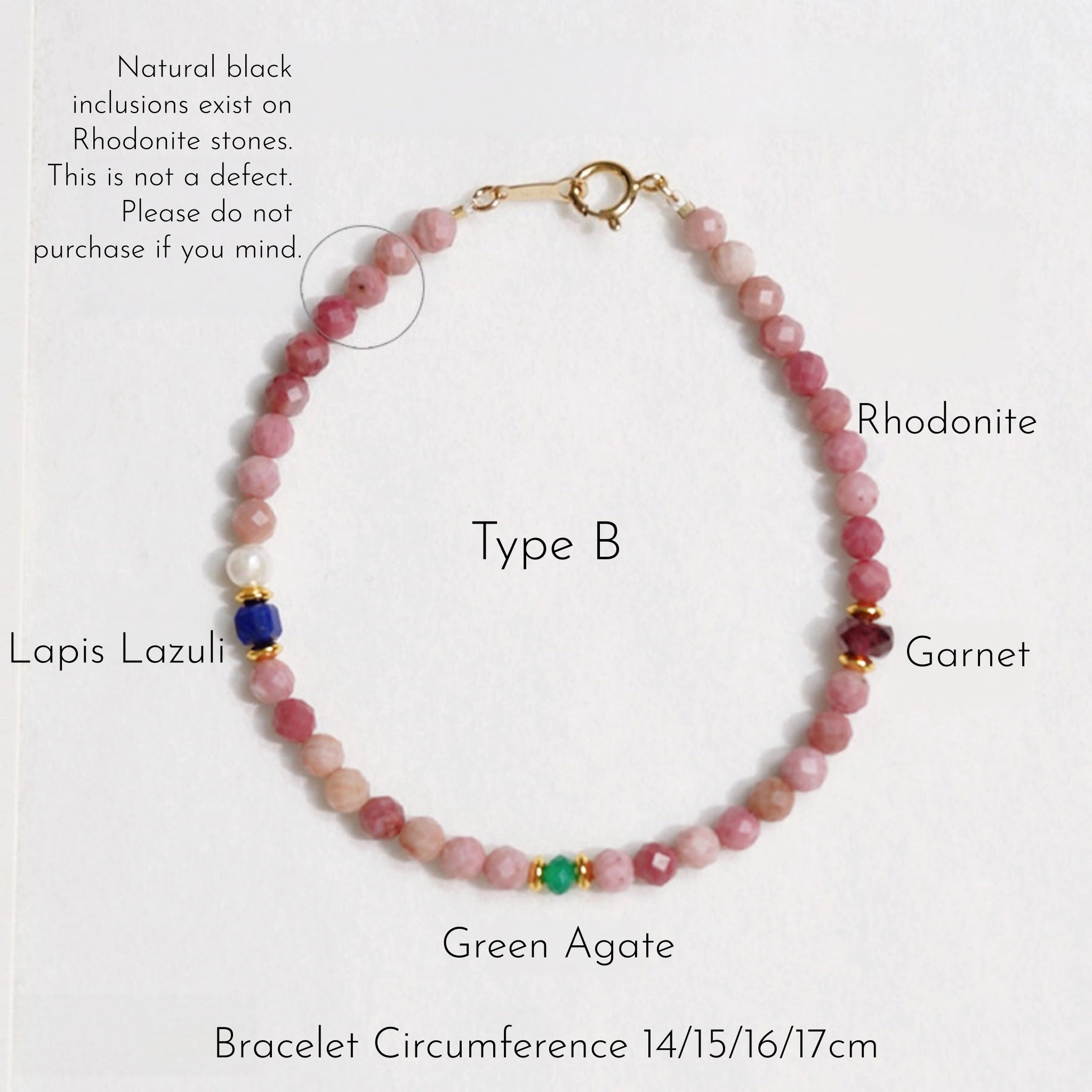 Natural Gemstones Stackable Bracelet - Balances Aura and Protection