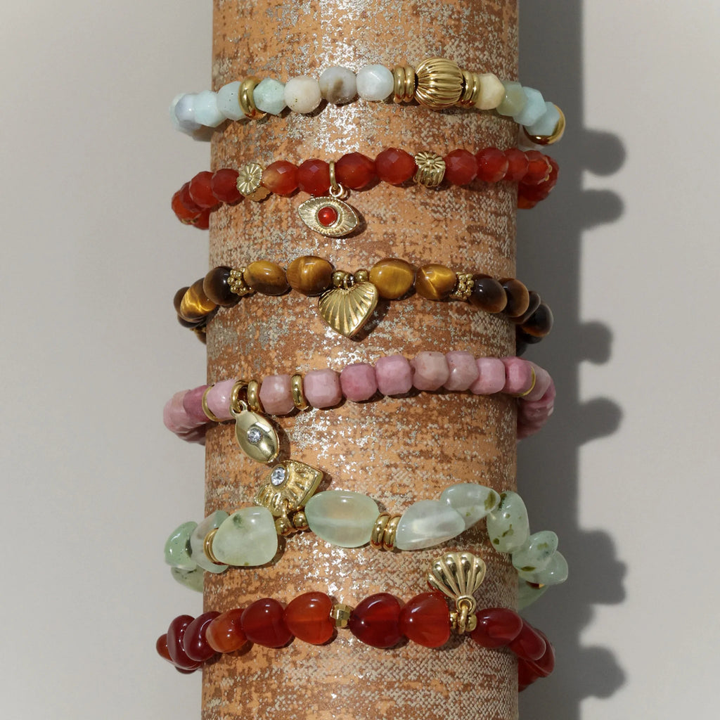 Original Niche-style Beaded Stretch Bracelet - Abundance, Peace and Self-acceptance