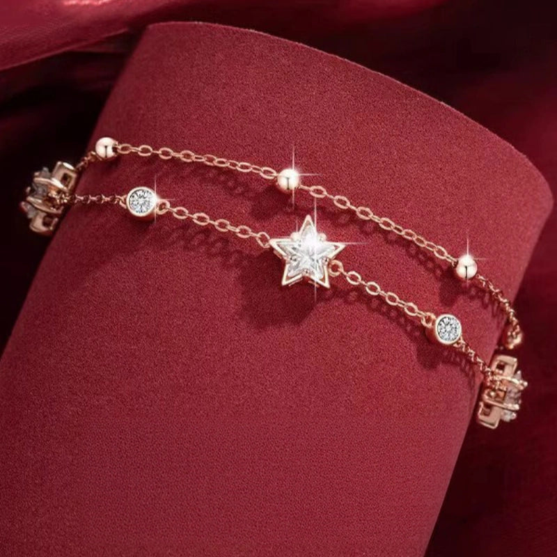 Bracelet Lune et Étoile Pacte d'Amour