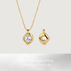 IT'S ME Series S925 Silver Birthstone Necklace, Women Dainty Clavicle Chain, Perfect Birthday Gift