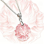 Collier Renard à Neuf Queues en Quartz Rose – Attire l'Amour, Accroît le Charme, Ouvre le Cœur