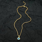 Evil Eye Sterling Silver Necklace - classic protective talisman