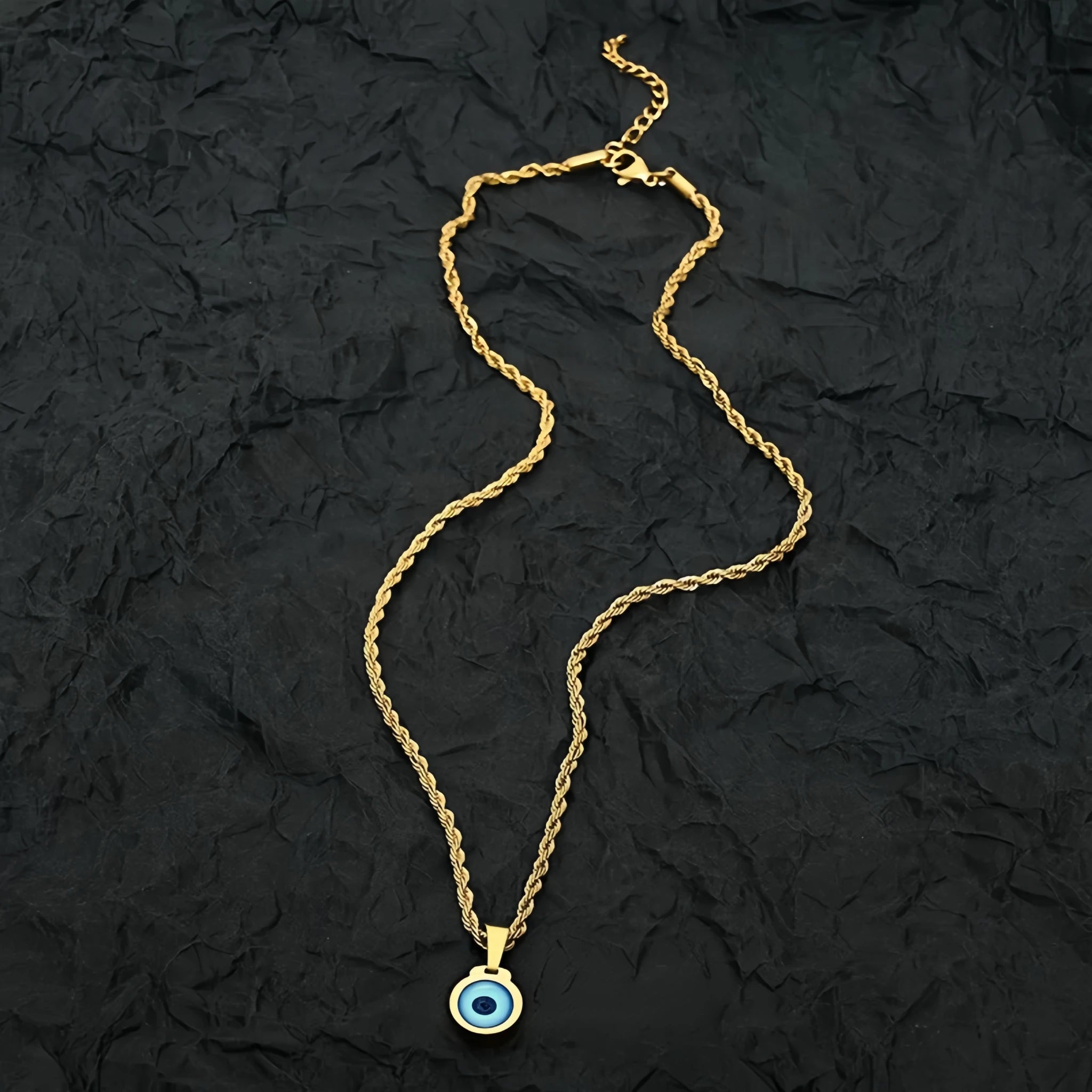 Evil Eye Sterling Silver Necklace - classic protective talisman