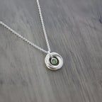 60th Birthday Gifts for Women, Silver Birthstone Necklace, 60th Birthday Gift, Birthstone Jewelry