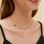 Sterling Silver 18K Gold Plated 26 Letter Custom Necklace Minimalist Versatile Personalized Name Choker