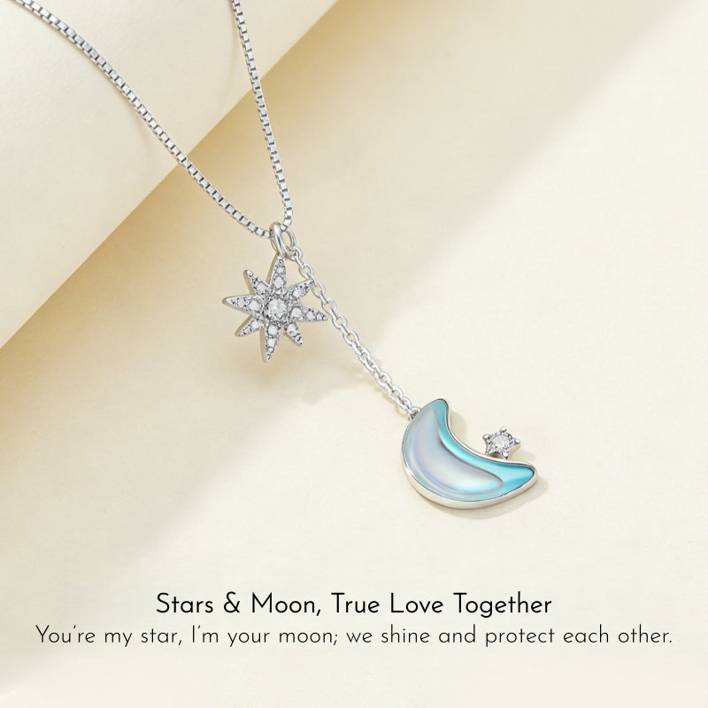 Twilight Shine Moon & Star Necklace