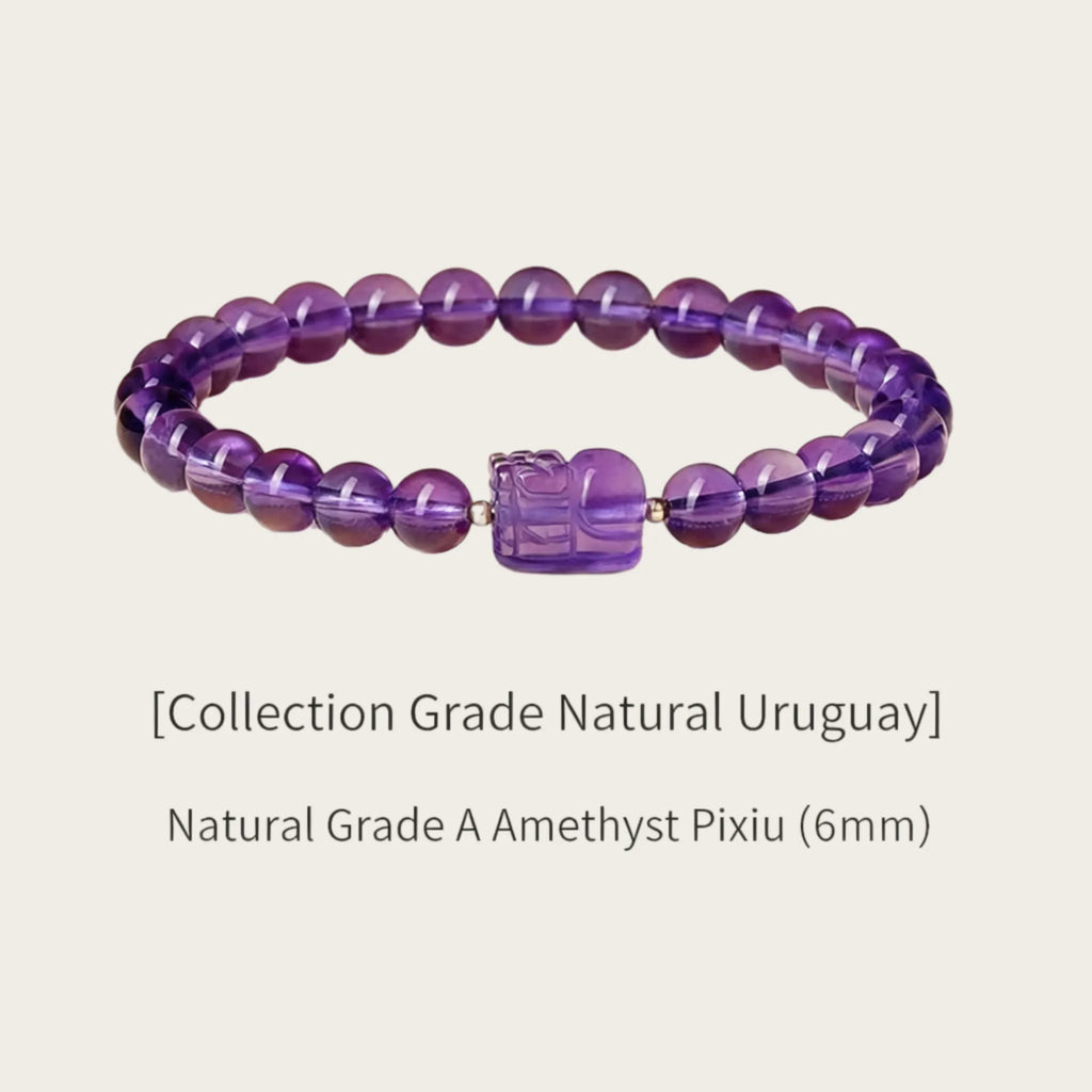 Purple Pi Xiu Natural Crystal Bracelet