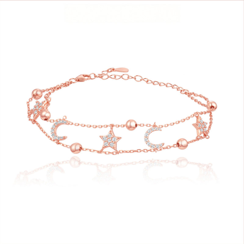 Bracelet Lune et Étoile Pacte d'Amour