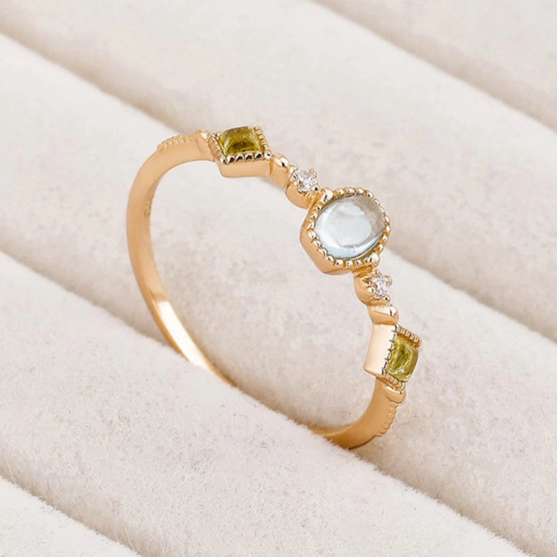 Aquamarine Fortune Ring – Spiritual Protection & Positive Energy