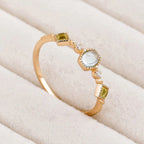 Bague de la Fortune en Aigue-marine – Protection Spirituelle et Énergie Positive