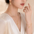 Collier Sakura en jade Hetian