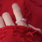 Bague naturelle en quartz clair pour la chance et le pouvoir