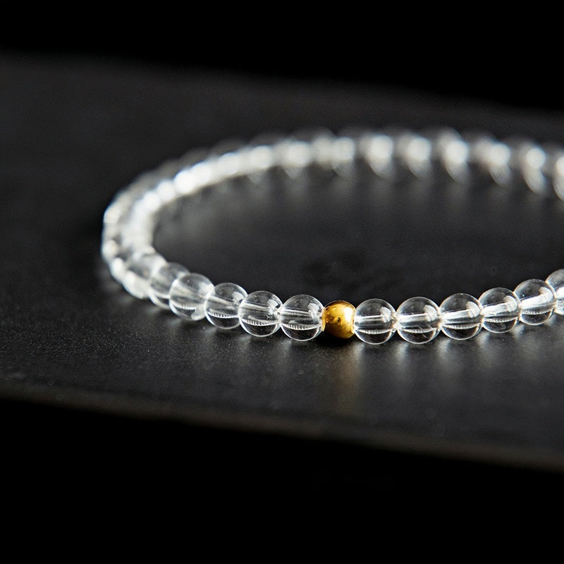 Natural Clear Crystal Beads Bracelet - Creativity & Imagination
