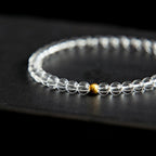 Bracelet en cristal naturel Nirvana Doré
