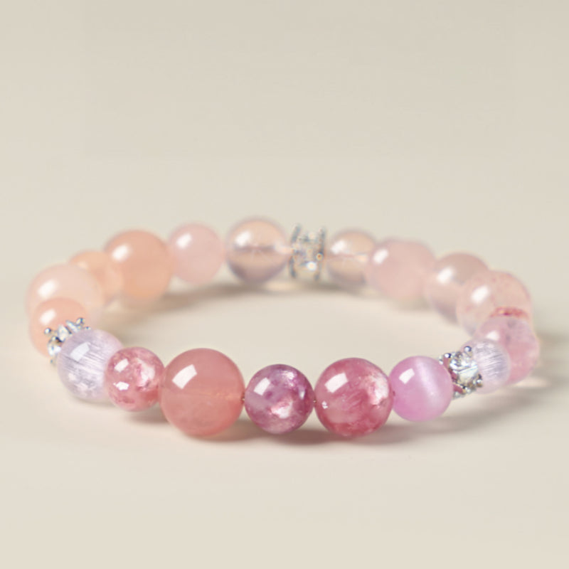 Bracelet en cristal naturel murmure de pétales