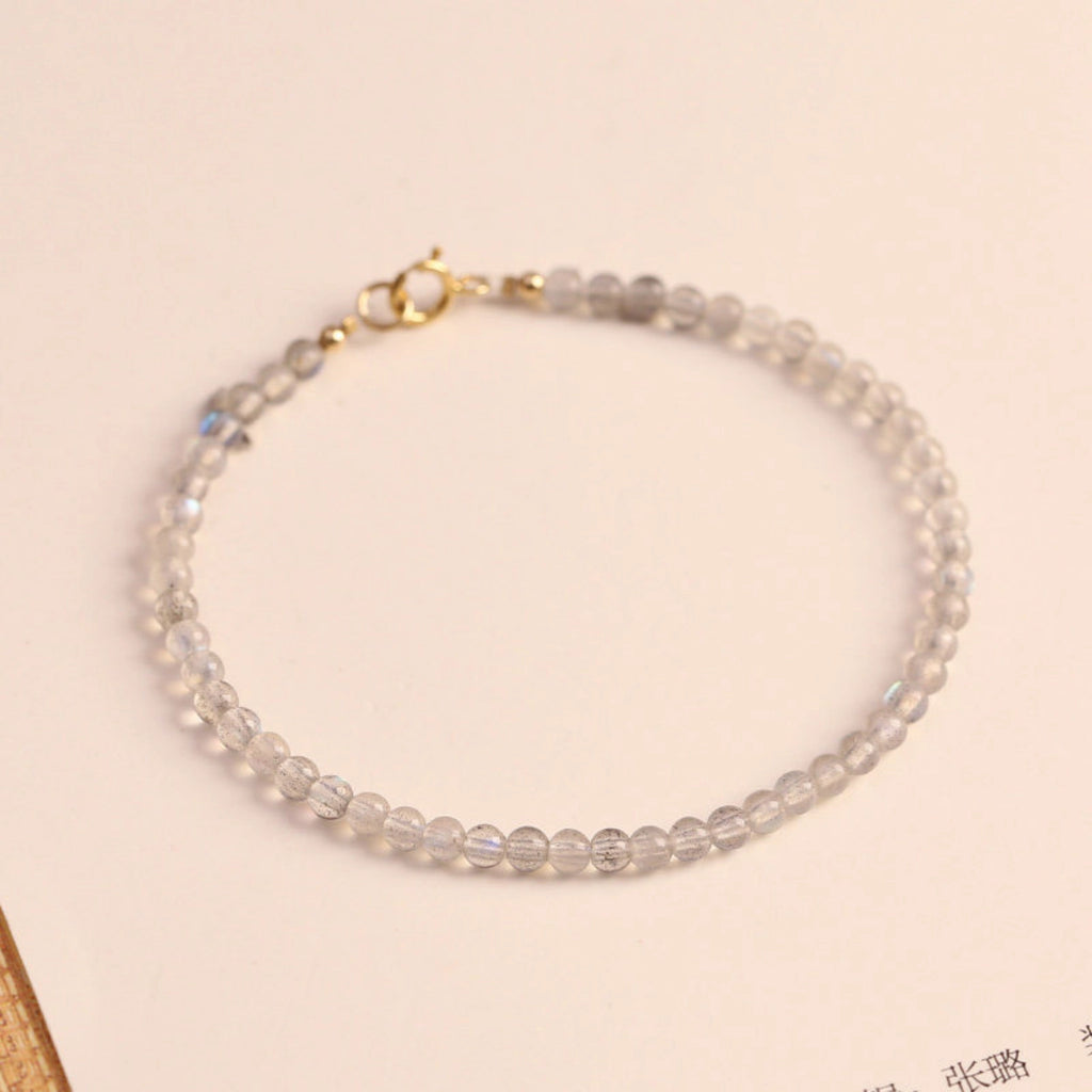 Bracelet tressé floral fait main
